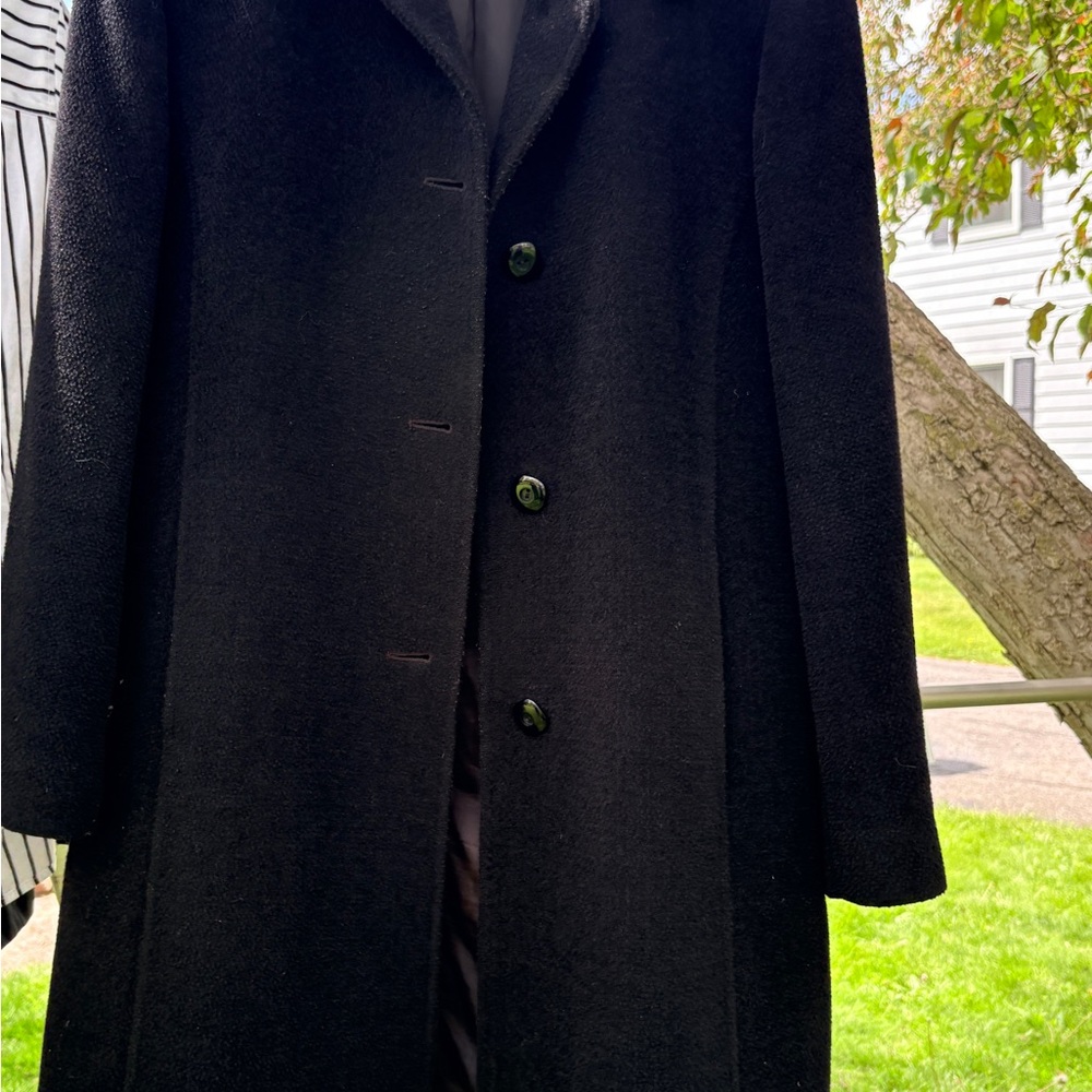 Women's Jones NY Classic Black Wool coat